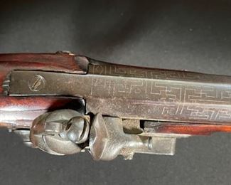 Antique British Naval Flintlock Blunderbuss Rifle 39in Long