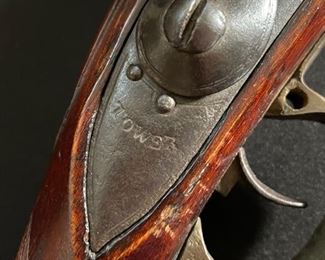 Antique British Naval Flintlock Blunderbuss Rifle 39in Long