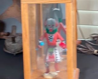 Kachina Wolf Dancer Lamp 27x15.5 diameter