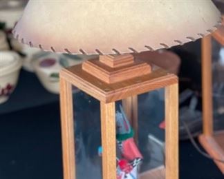 Kachina Wolf Dancer Lamp 27x15.5 diameter