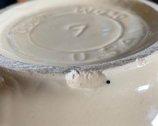 3pc Watt Pottery Starflower Mixing Bowls 7/8/9 LG: 4.75x9.25in Diameter