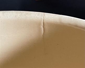 Watt Pottery Starflower Ice Bucket w/ Lid 7.5in h x 8in diameter