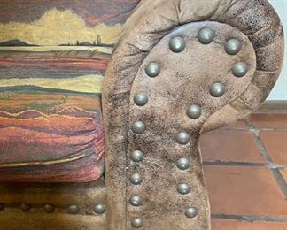 Southwest Rustic Oversized Chair 37x45x39 HxWxD