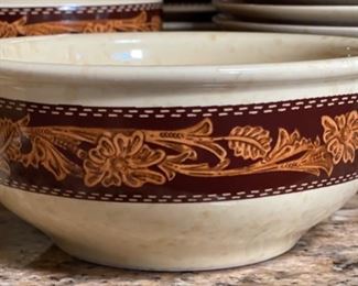 55pc Cowboy Living Western Belt Collection Dinnerware Plate Set