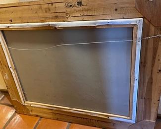 *Original* Oil Native American River Frame: 40x50x2in