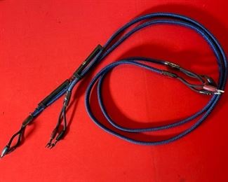1pr AudioQuest Gibraltar Speaker Cables 6ft Spades to BFA 72in