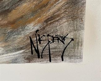 *Original* Michael Nisperos Mystic Passage Southwest Pueblo Dwelling Painting Art 60x48x2in HxWxD