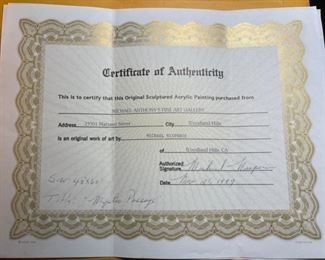 *Original* Michael Nisperos Mystic Passage Southwest Pueblo Dwelling Painting Art 60x48x2in HxWxD