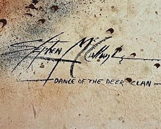 Stephen K McCullough Dance of The Deer Clan Painting Southwest 36x48x2in HxWxD