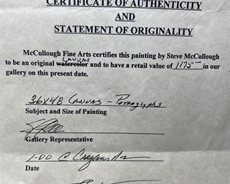 Stephen K McCullough Dance of The Deer Clan Painting Southwest 36x48x2in HxWxD