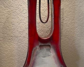 Helene Fielder Raku Ceramic Abstract Sculpture 39x15x3.5in HxWxD