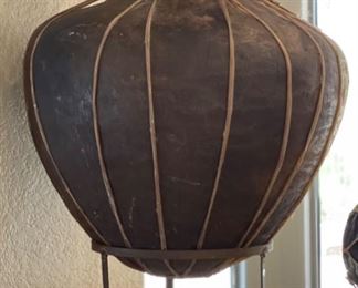 Large Tarahumara Mexican pottery on Stand POT: 23in H x 18in Diameter