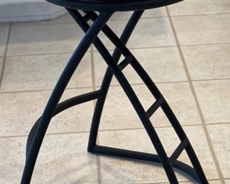 3pc Minson Contemporary Stools 26in H x 16in Diameter