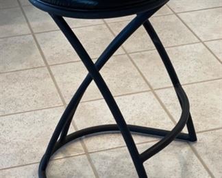 3pc Minson Contemporary Stools 26in H x 16in Diameter