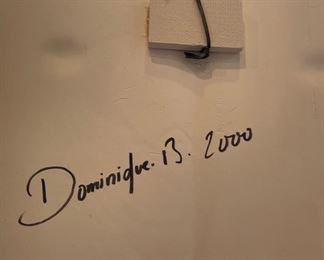 #2 Dominique Blanchard Ceramic Face Mask Sculpture 15x11.5x1in HxWxD