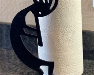 Metal Kokopelli Paper Towel Holder