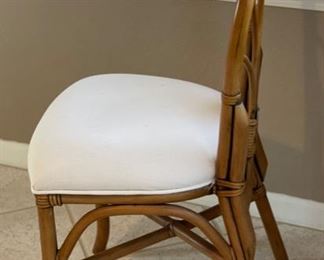 2pc Rattan Chairs Island Home Pair 36x19x18in HxWxD