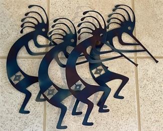 Metal Kokopelli Wall Decor 17x22x2in HxWxD