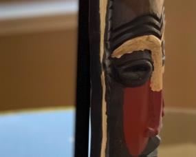 Hand Carved African Mask on Stand