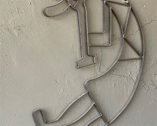 Wrought Iron Kokopelli Wall Decor 35 x 20