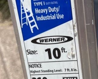 Werner 10ft Aluminum Ladder 310