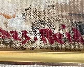 *Original* Charles Chas Reid Mountain Landscape Scene Oil Painting on Board Frame: 22x26in<BR>Art: 16x20in