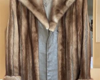 Vintage Leather/Fur Jerome Wolk Coat Jacket