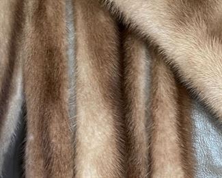 Vintage Leather/Fur Jerome Wolk Coat Jacket