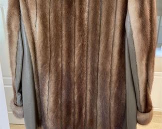 Vintage Leather/Fur Jerome Wolk Coat Jacket
