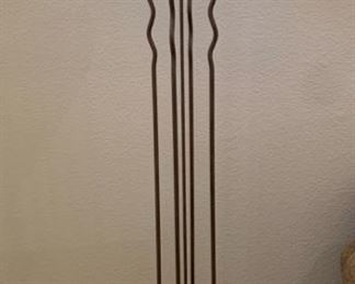 Rustic Metal and Ceramic Floor Lamp #1 70x16x16 HxWxD