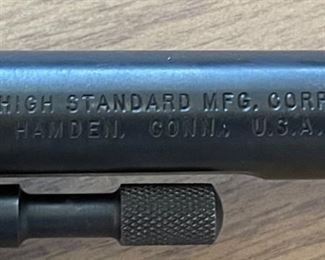 High Standard Sentinel R-101 .22 Cal, 9 Shot Revolver box of 50 rounds included Barrel length 5 in. Total Length 11 in.