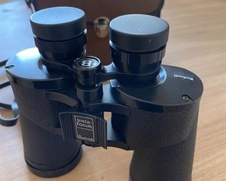 Vintage Bushnell 10x50 Wide Angle Insta Focus Binoculars W/ Case & Lens Covers