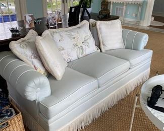 light blue sofa