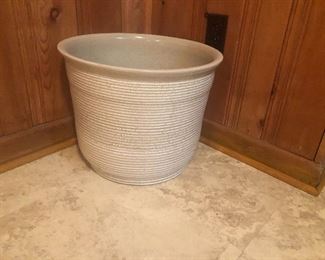 Large gray planter