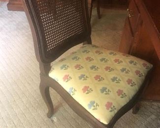Side chair with cane back