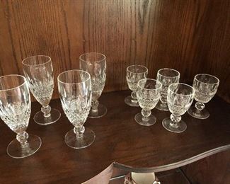 Waterford champagne an aperitif glasses: Colleen pattern