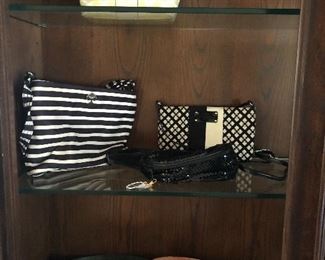 Coach satchel, Kate spade, and leather belts