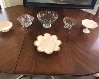 Crystal: Block, Orrefors, Waterford.... And Lenix China pieces.