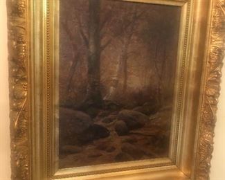 Framed oil by Bigelow