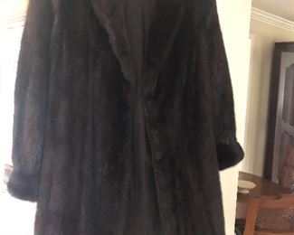 3/4 length mink coat