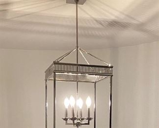 Satin nickel finish chandelier - new in the box