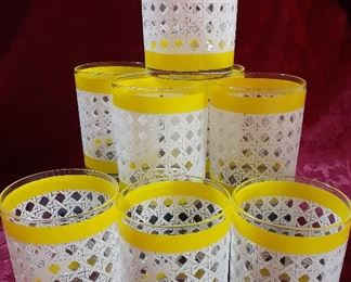 Vintage old fashioned glasses