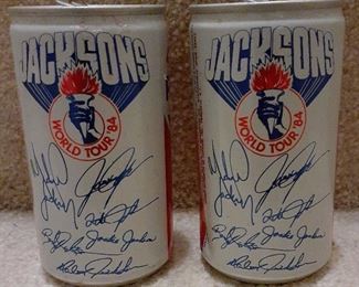 Early 1980's Pepsi Jacksons Tour cans