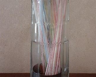 Vintage soda fountain straw holder