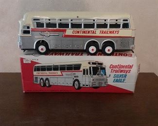 Vintage Continental Trailways bus, perfect condition