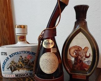 Vintage liquor decanters