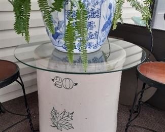 Vintage 20 gal stoneware crock 