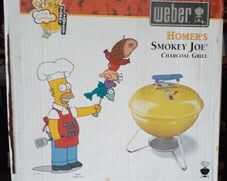 Rare Weber Homer's Smokey Joe grill, new in box