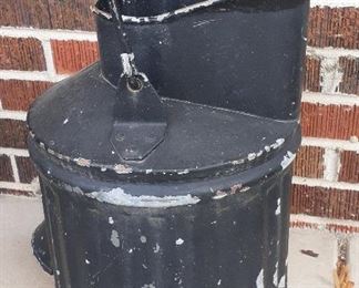 Vintage galvanized 5 gal. can with pour spout