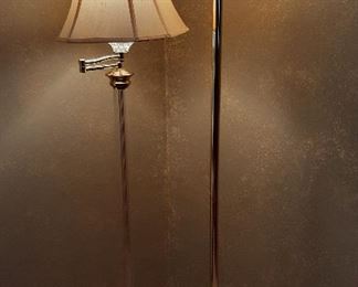 Two of the 6 or 7 floor lamps available